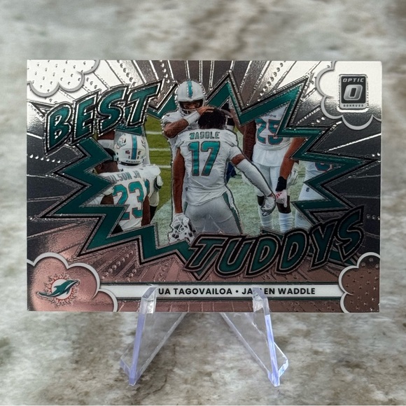 Panini Other - 🔥 2025 Tua Tagovailoa Jaylen Waddle best Tuddys Panini Donruss Optic. Dolphins